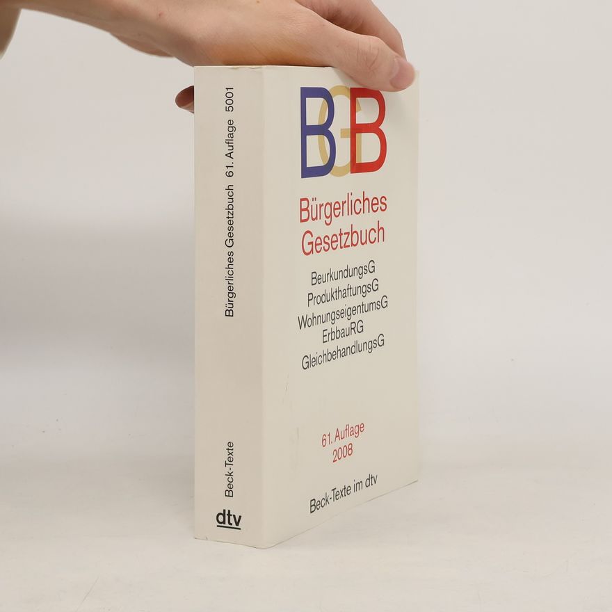 Collectif d'auteurs Bürgerliches Gesetzbuch BGB