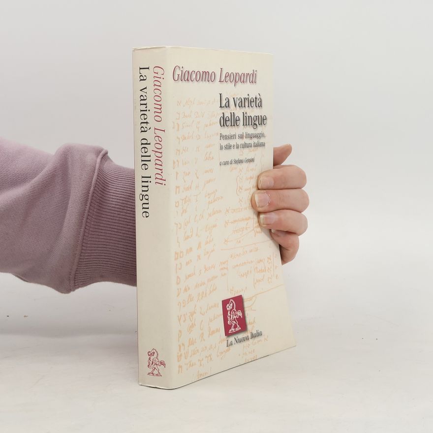 Stefano Gensini La varietà delle lingue