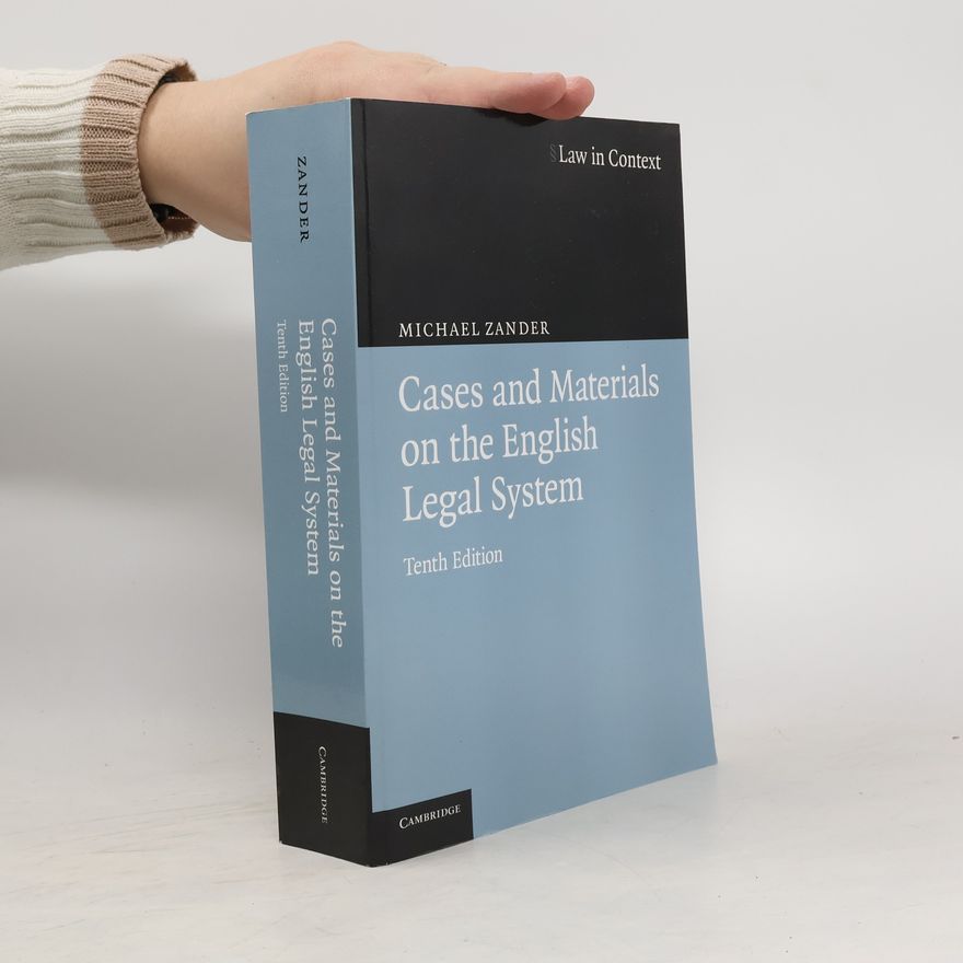 Michael Zander Cases and Materials on the English Legal System