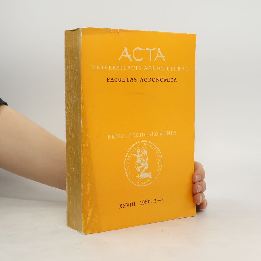 AA.VV. Acta Universitatis Agriculturae XXVIII, 3-4