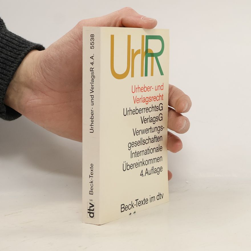 Hans Peter Hillig Urheber- und Verlagsrecht