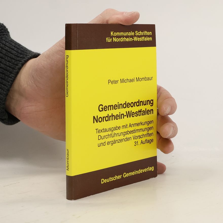 Peter Michael Mombaur Gemeindeordnung Nordrhein-Westfalen
