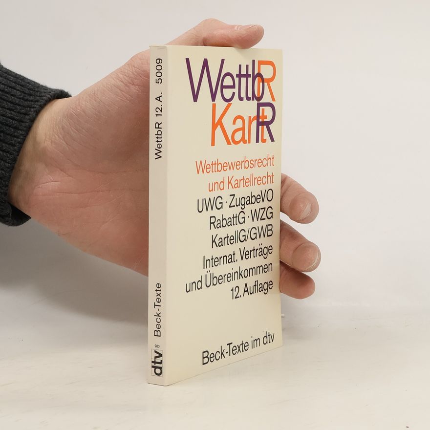 Various authors Wettbewerbsrecht und Kartellrecht