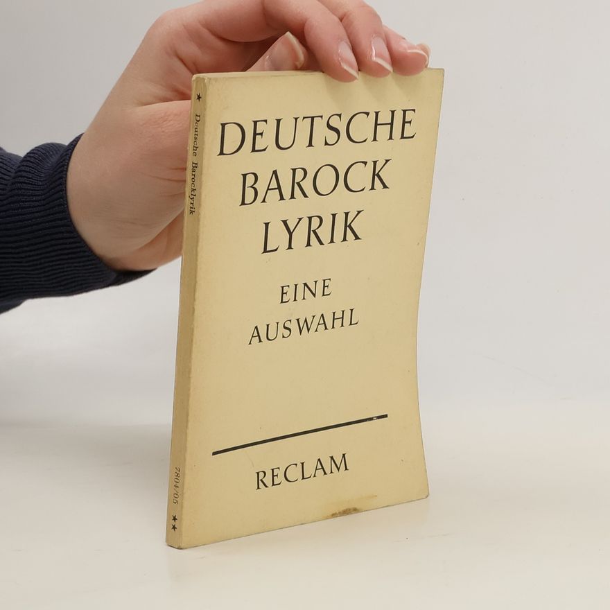 Herbert Cysarz Deutsche Barock Lyrik