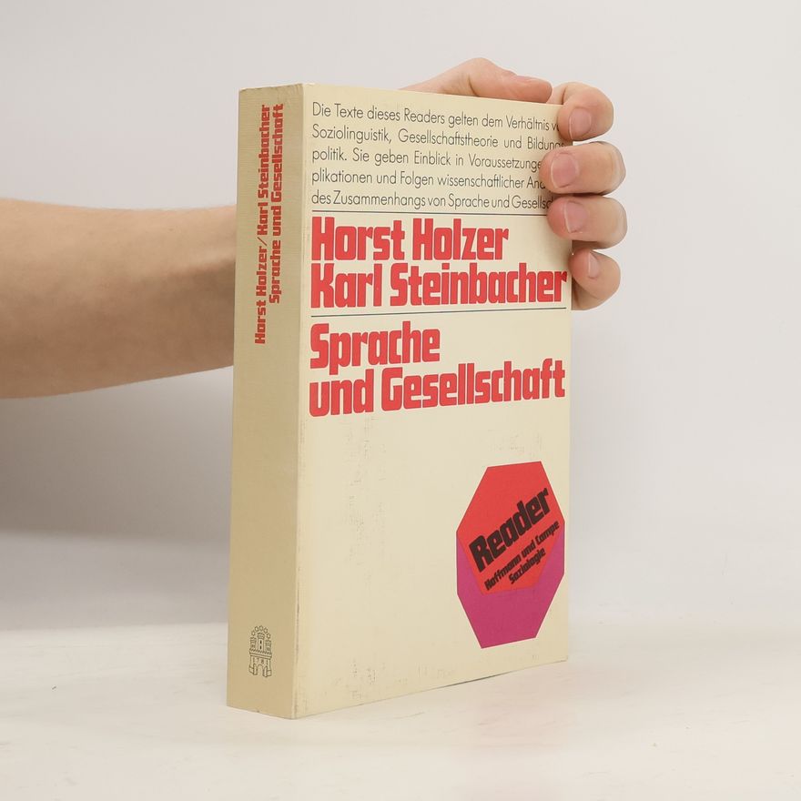 Horst Holzer Sprache und Gesellschaft