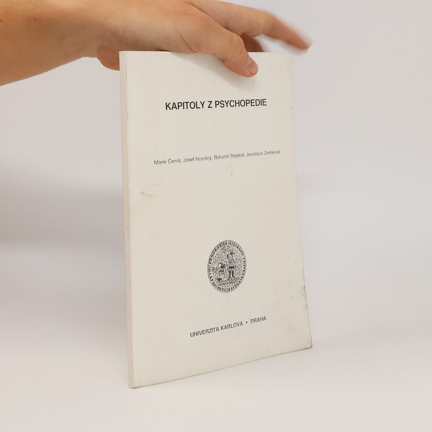 Jaroslava Zemková Kapitoly z psychopedie