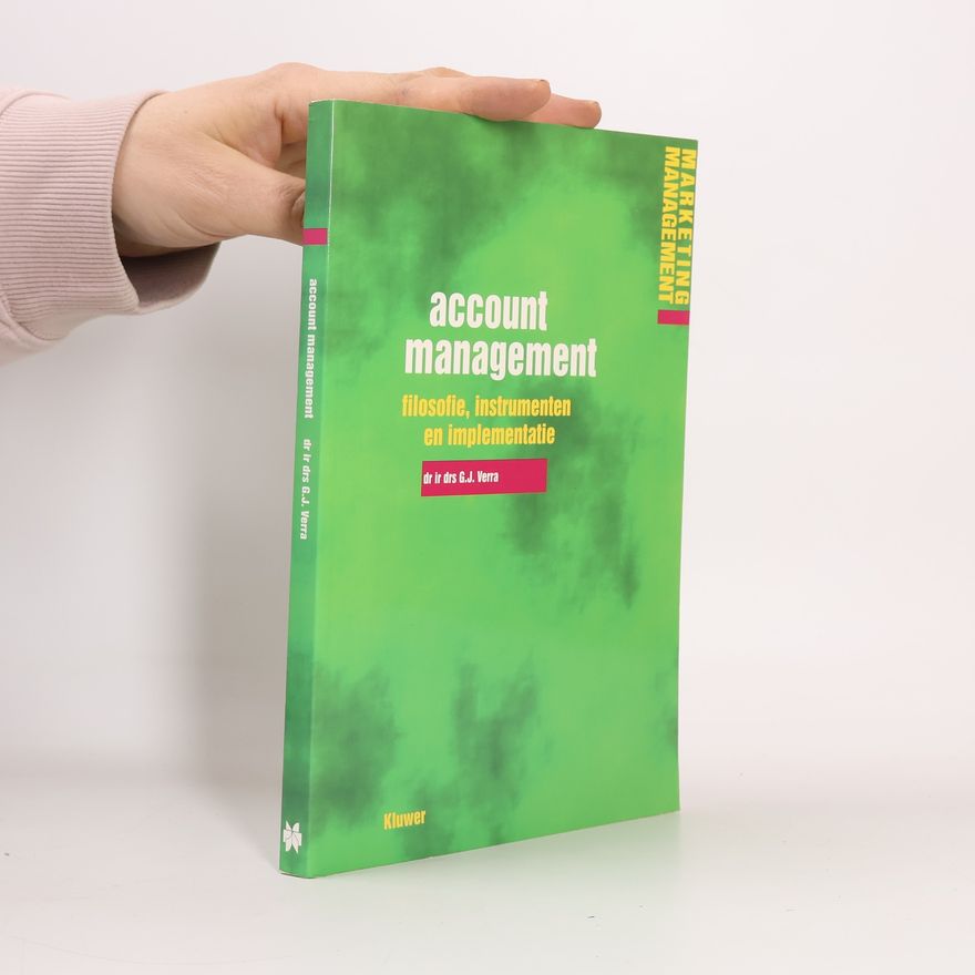 Gerben Jan Verra Marketing Management: Account management