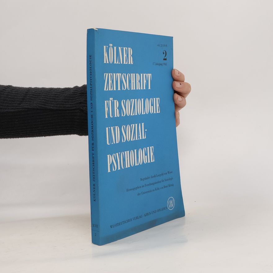 Autorenkollektiv Kölner Zeitschrift für Soziologie und Sozialpsychologie 2