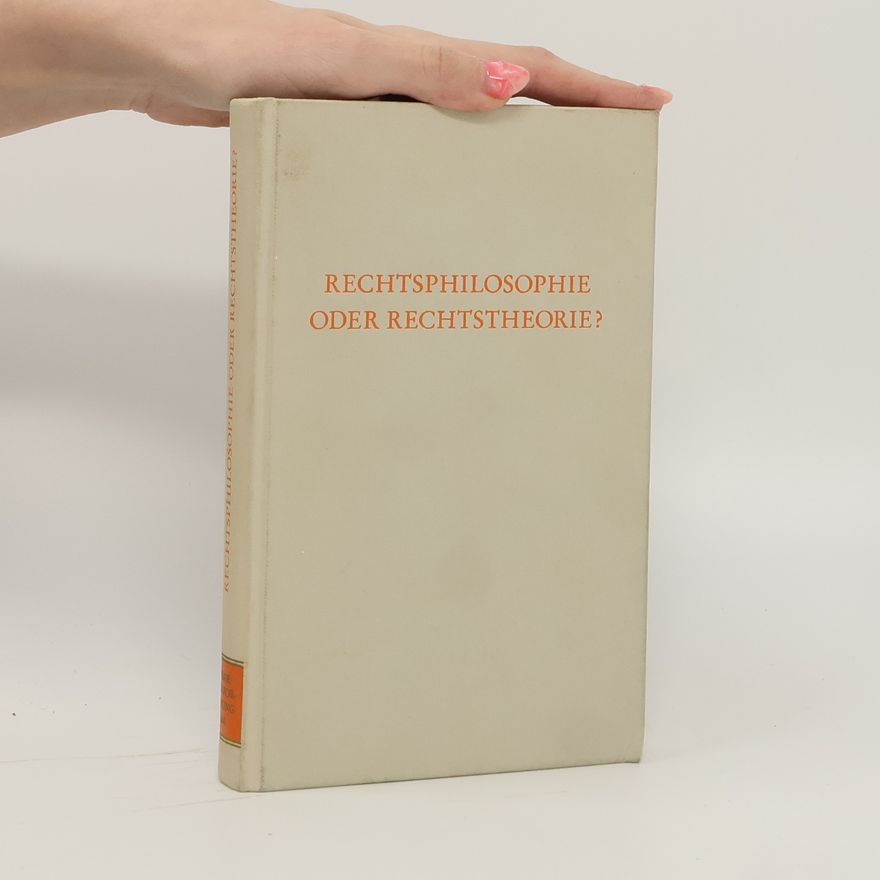 Gerd Roellecke Rechtsphilosophie oder Rechtstheorie?