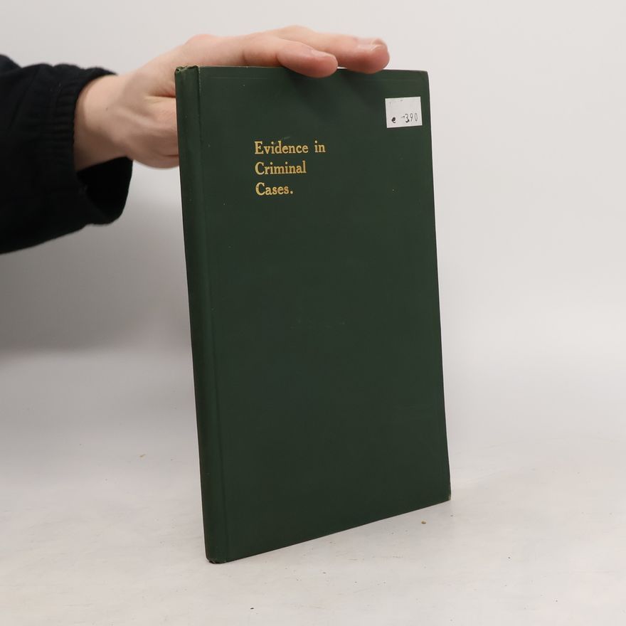 William Shaw Evidence in Criminal Cases
