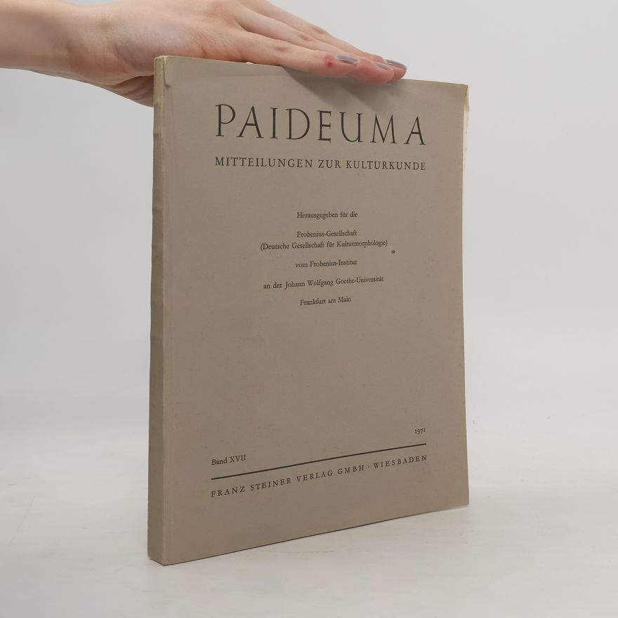 Autorenkollektiv Paideuma: Mitteilungen zur Kulturkunde