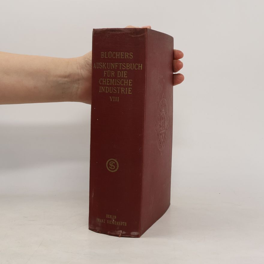 Hans Blücher Auskunftsbuch für die chemische Industrie