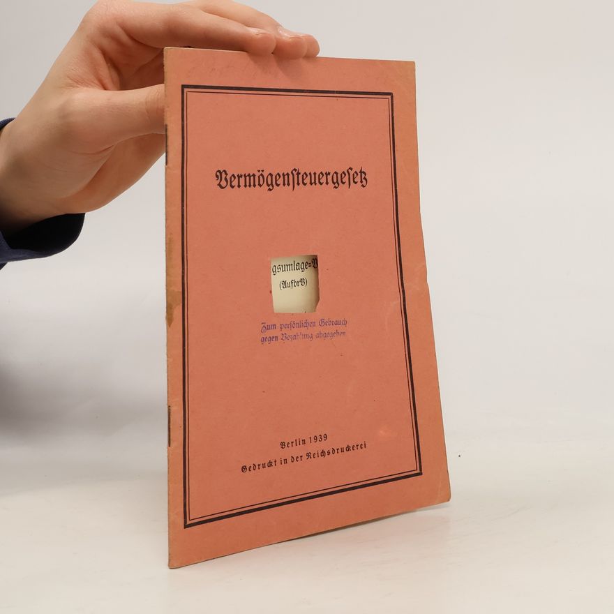 Various authors Vermögensteuergesetz