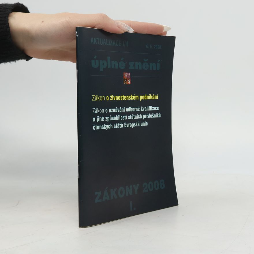 Various authors Úplné znění. Zákony I. 2008