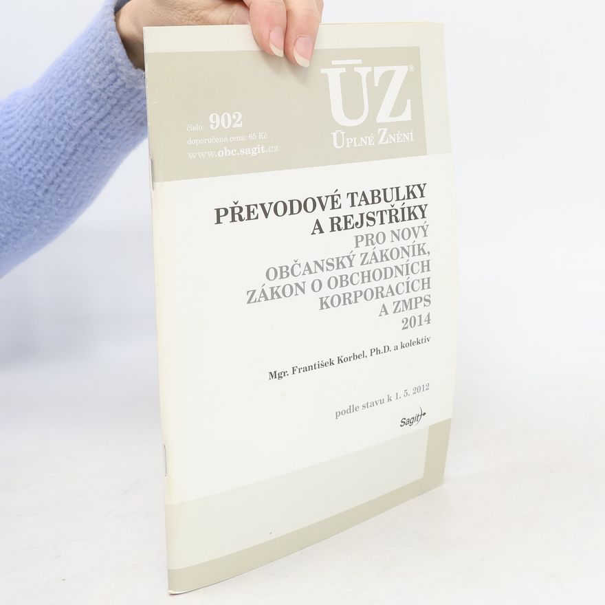 František Korbel Převodové tabulky a rejstříky