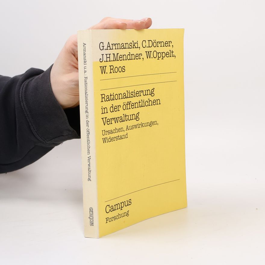 Wolfgang Roos Campus Forschung: Rationalisierung in der öffentlichen Verwaltung