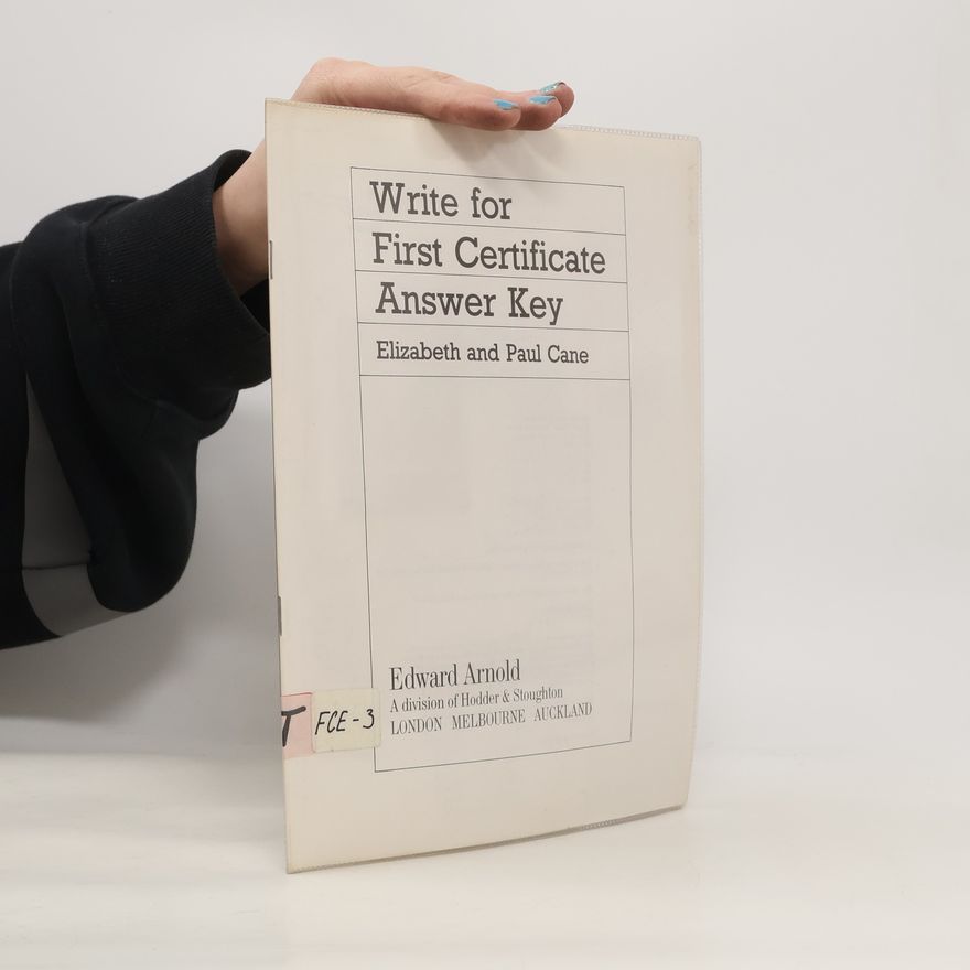 Paul Cane Write for 1st Cert Key