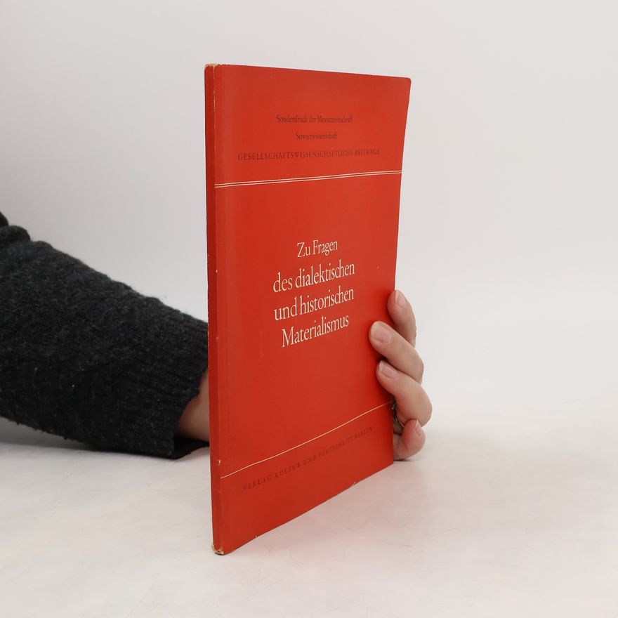 Rugard Otto Gropp Zu Fragen der Geschichte der Philosophie und des dialektischen Materialismus.