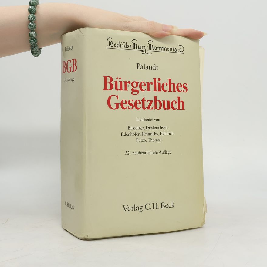 Edenhofer Beck'sche Kurz-Kommentare - 52: Bürgerliches Gesetzbuch