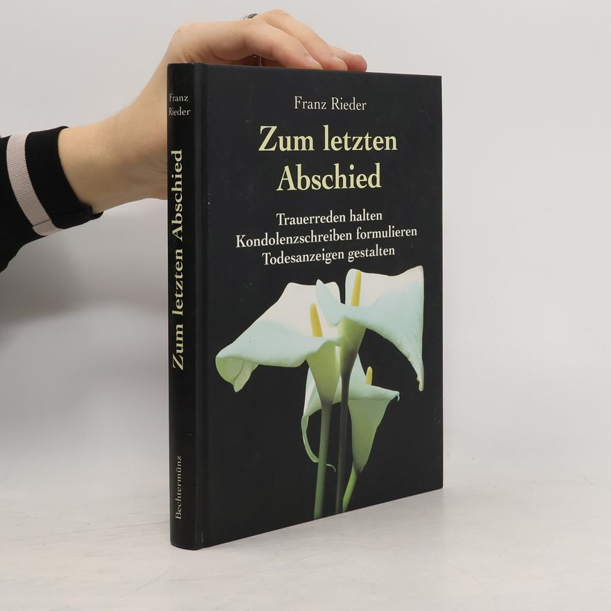 Franz Rieder Zum letzten Abschied