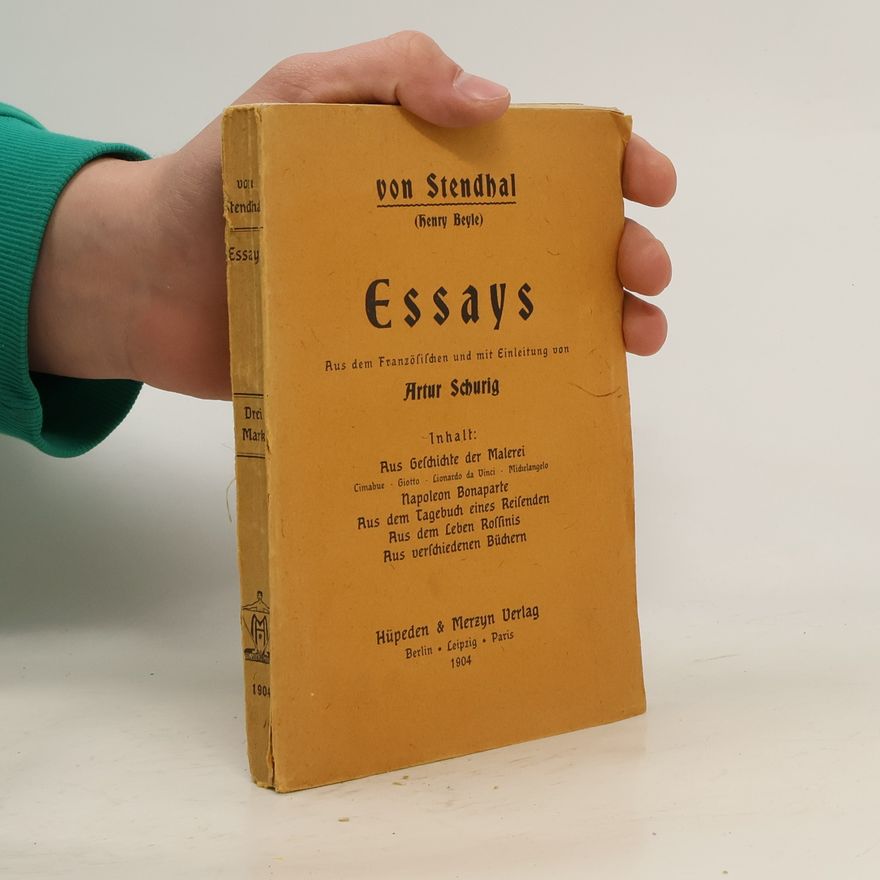 Henri Beyle Stendhal Essays