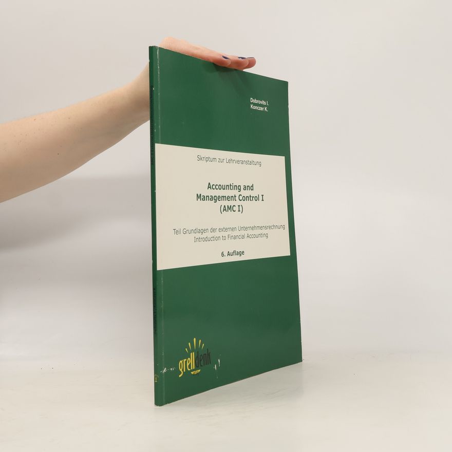 Kolektiv autorů Accounting for Management Control I (AMC I)