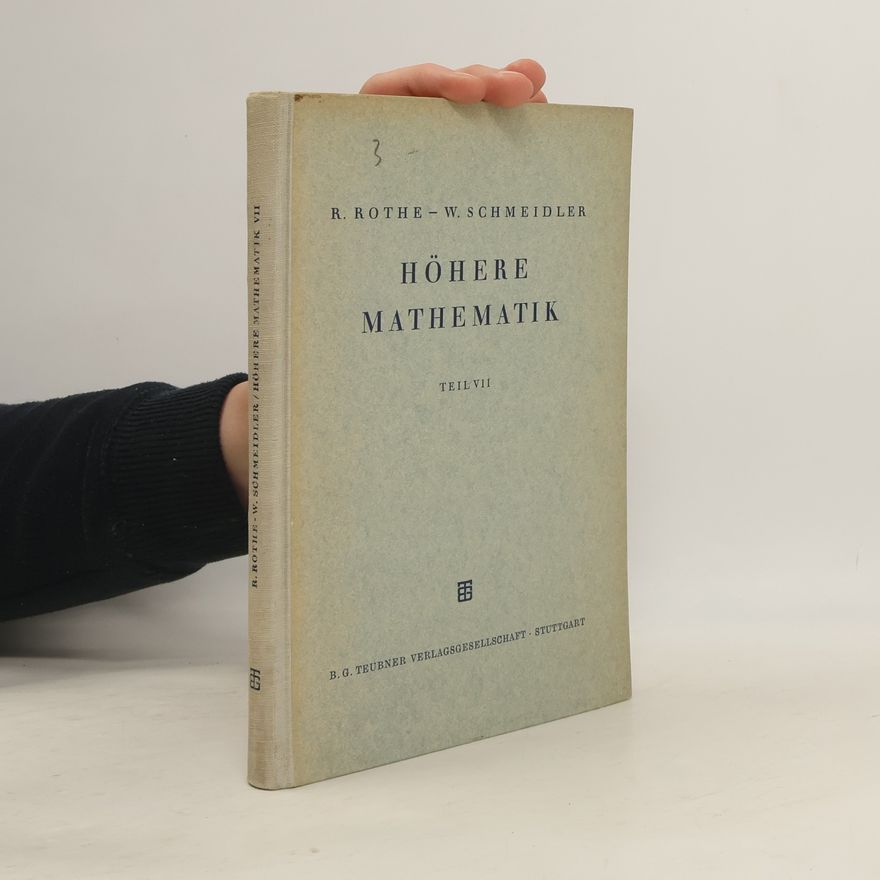W. Schmeidler Höhere Mathematik VII