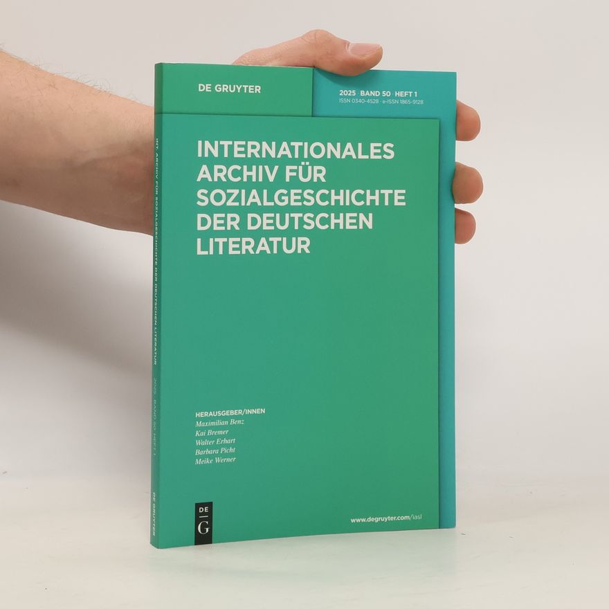 Various authors Internationales Archiv für Sozialgeschichte der deutschen Literatur