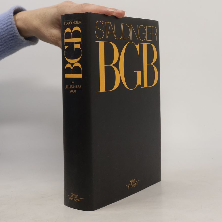 Various authors Staudinger BGB IV