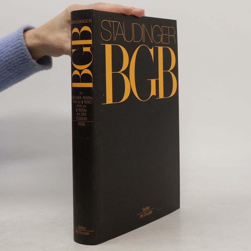 Collectif d'auteurs Staudinger BGB IV