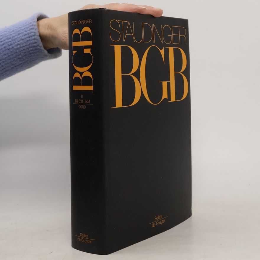 Julius von Staudinger J. von Staudingers Kommentar zum Bürgerlichen Gesetzbuch II