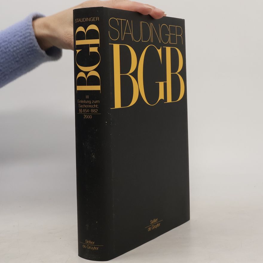 Julius von Staudinger Staudinger BGB III