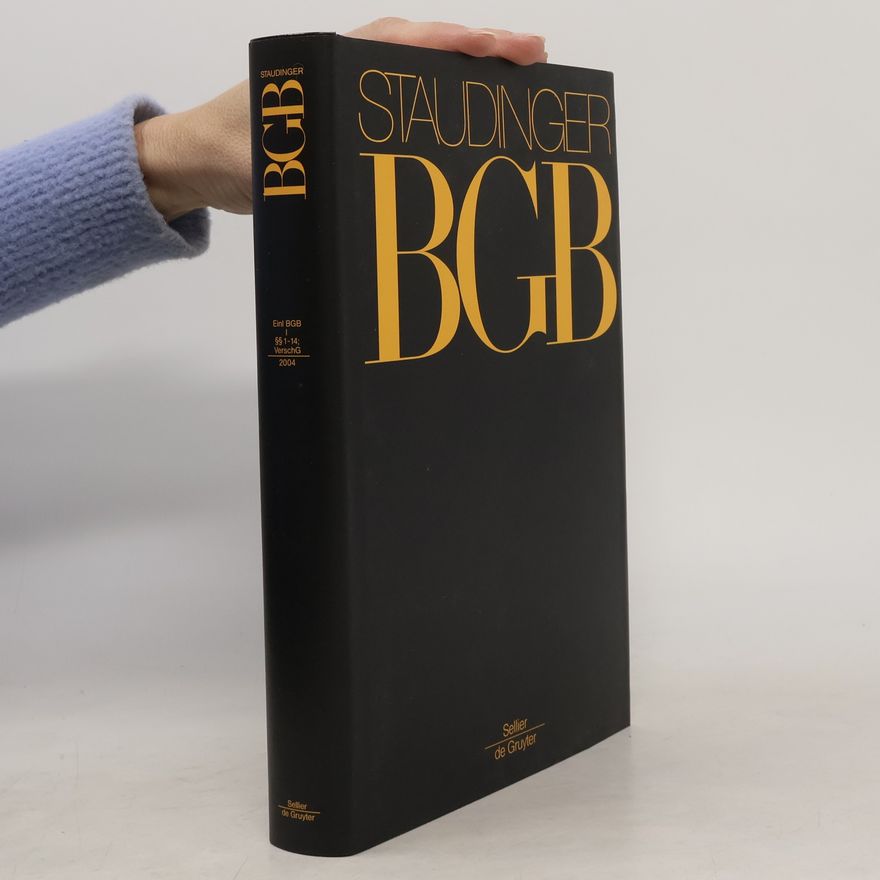 J. von Staudinger BGB I.