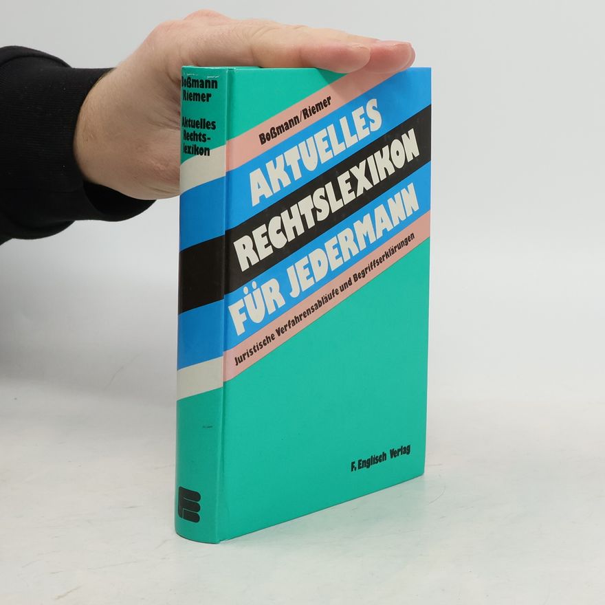 Dieter Riemer Aktuelles Rechtslexikon für jedermann