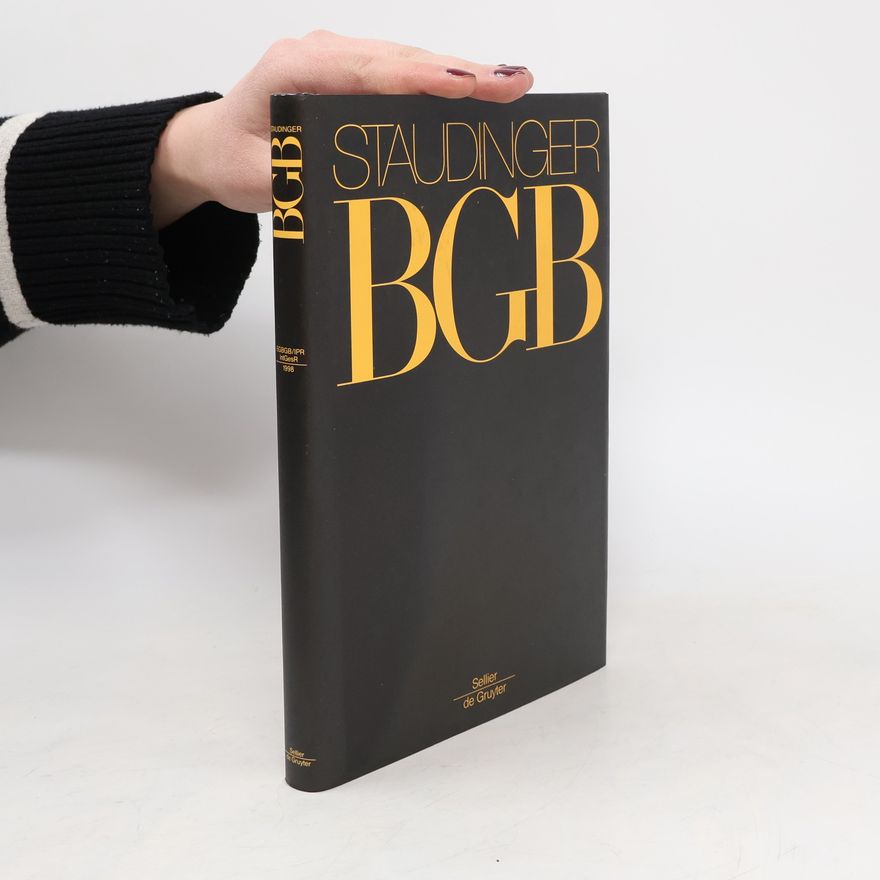 Julius von Staudinger J. von Staudingers Kommentar zum Bürgerlichen Gesetzbuch. EGBGB/IPR IntGesR 1998