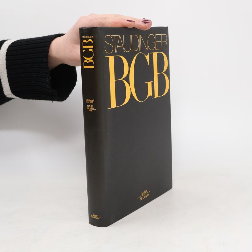 Collectif d'auteurs Staudinger BGB I