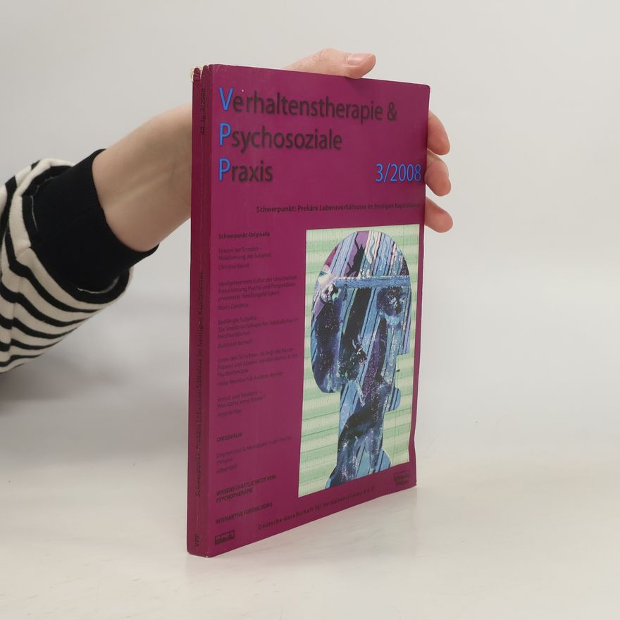 Autorenkollektiv Verhaltenstherapie & Psychosoziale Praxis 3/2008