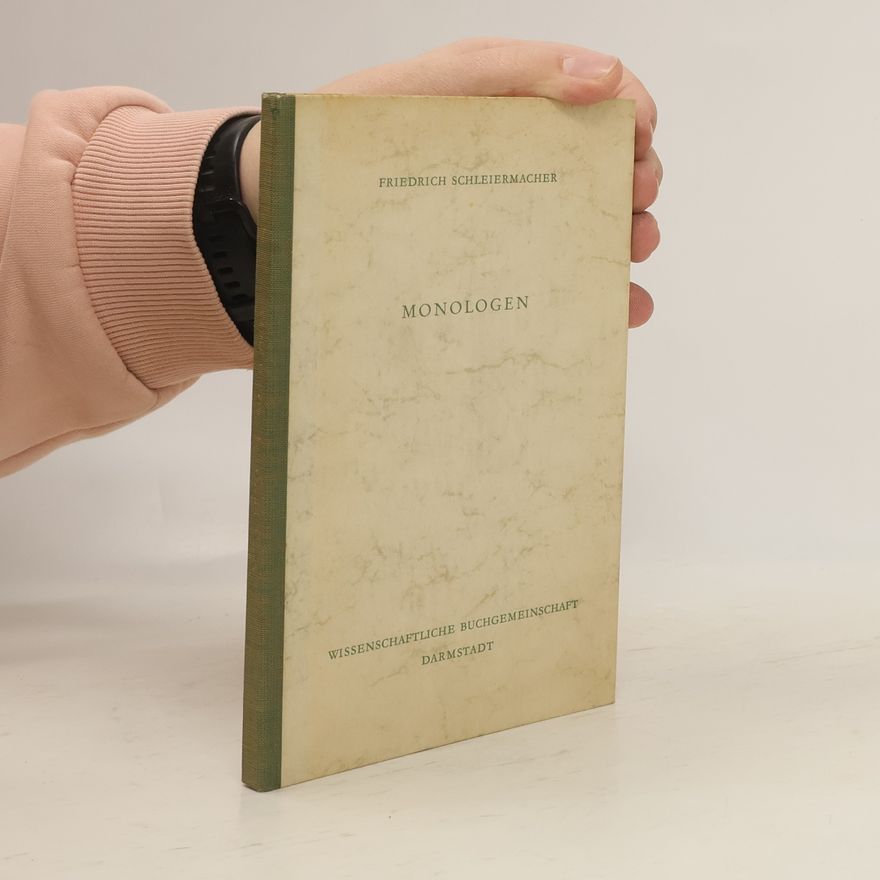 Friedrich Schleiermacher Monologen