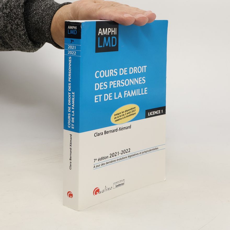 Clara Bernard-Xémard Cours de droit des personnes et de la famille
