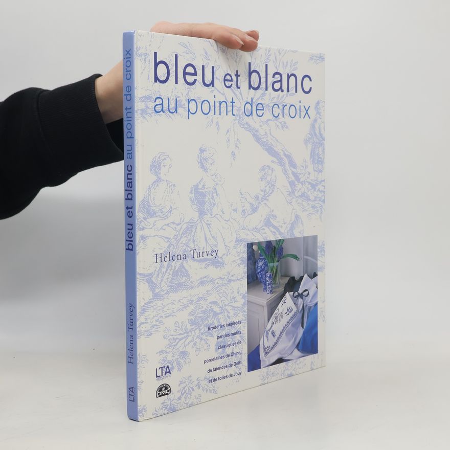 Helena Turvey Bleu et blanc au point de croix