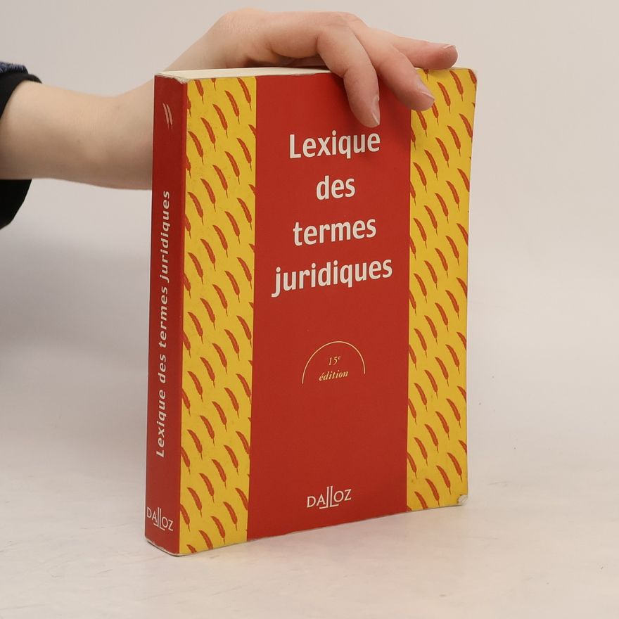 Jean-Vincent Sénac Lexique des termes juridiques 2005 15e édition