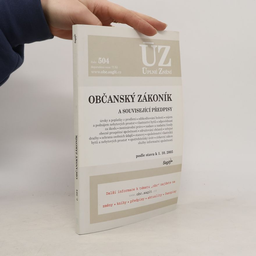 Kolektiv autorů Občanský zákoník a související předpisy
