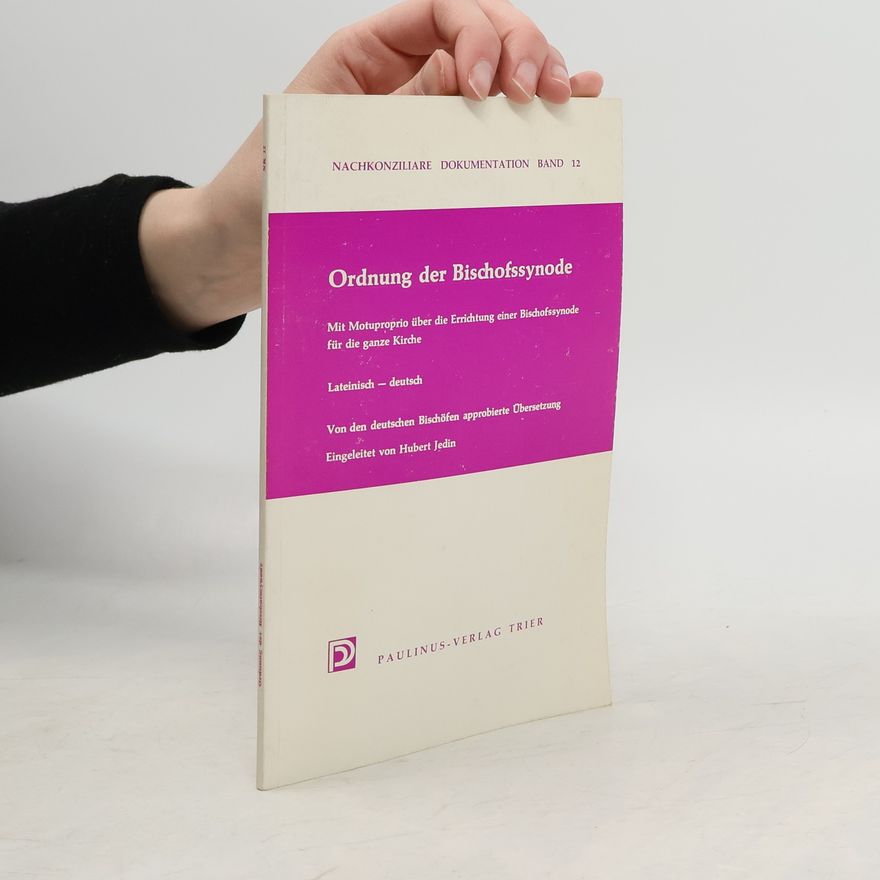 Hubert Jedin Ordnung der Bischofssynode