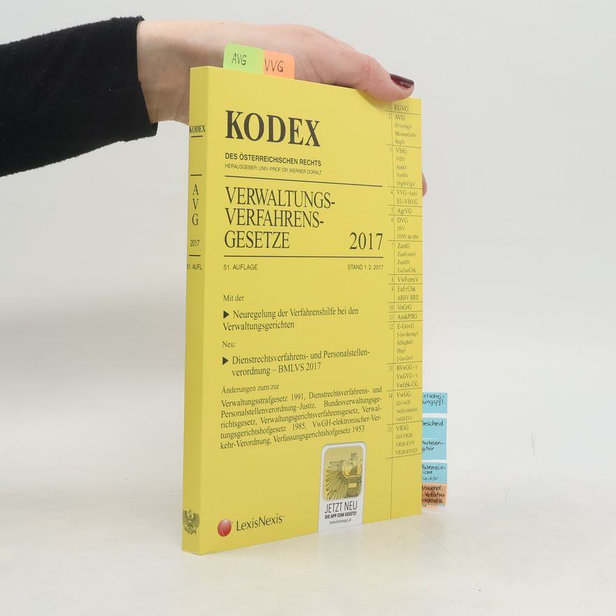 Werner Doralt KODEX Verwaltungsverfahrensgesetze (AVG) 2017