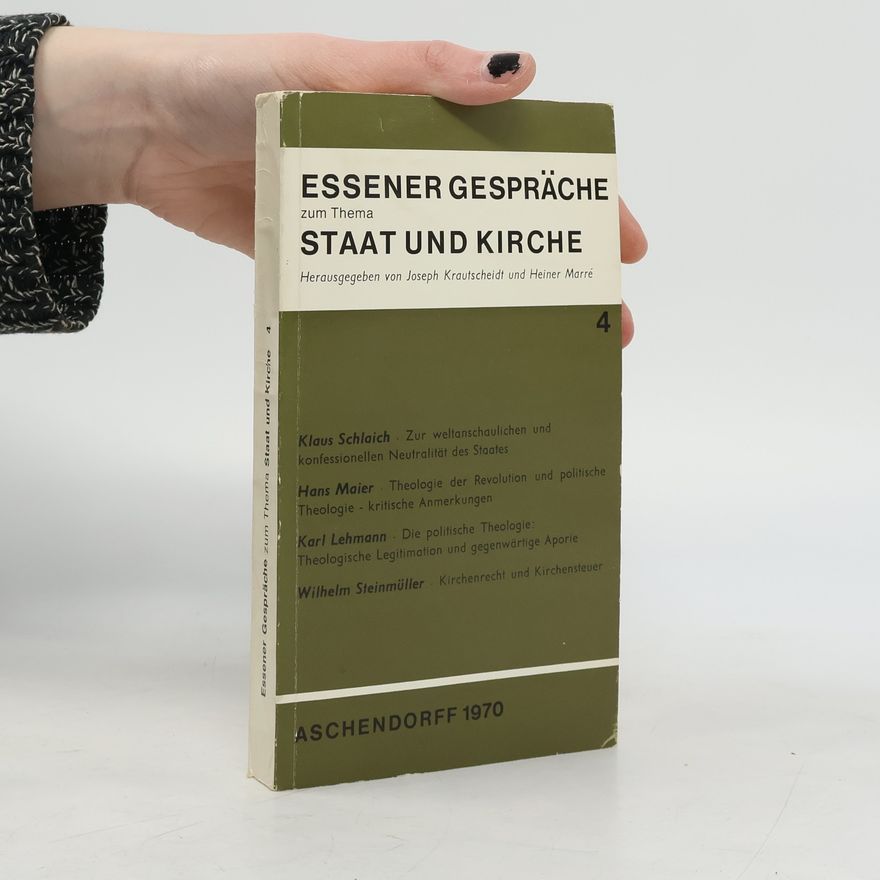 Various authors Essener Gespräche zum Thema Staat und Kirche