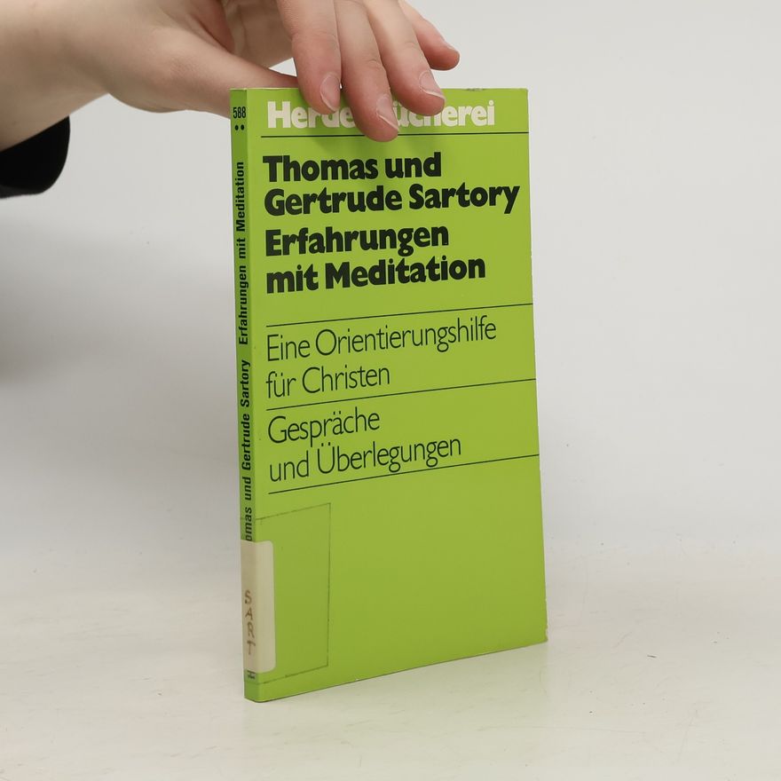Thomas Sartory Erfahrungen mit Meditation