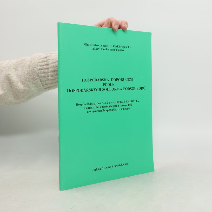Various authors Hospodářská doporučení podle hospodářských souborů a podsouborů