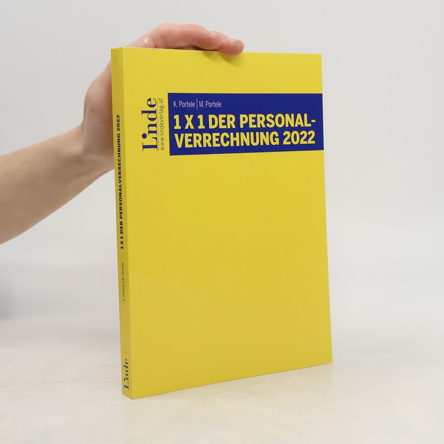 Martina Portele Linde Lehrbuch: 1 x 1 der Personalverrechnung 2022
