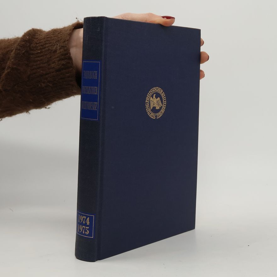 Various authors Jahrbuch Preußischer Kulturbesitz