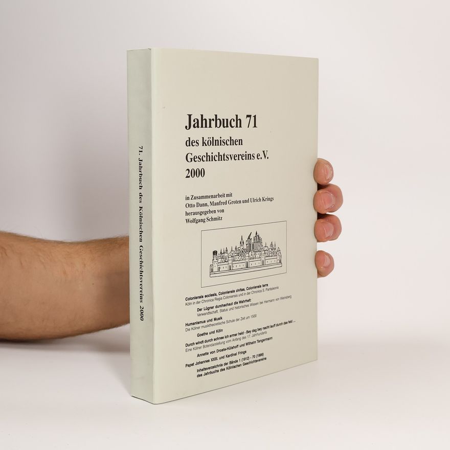 Manfred Groten Jahrbuch 71 des Kölnischen Geschichtsvereins e.V. 2000